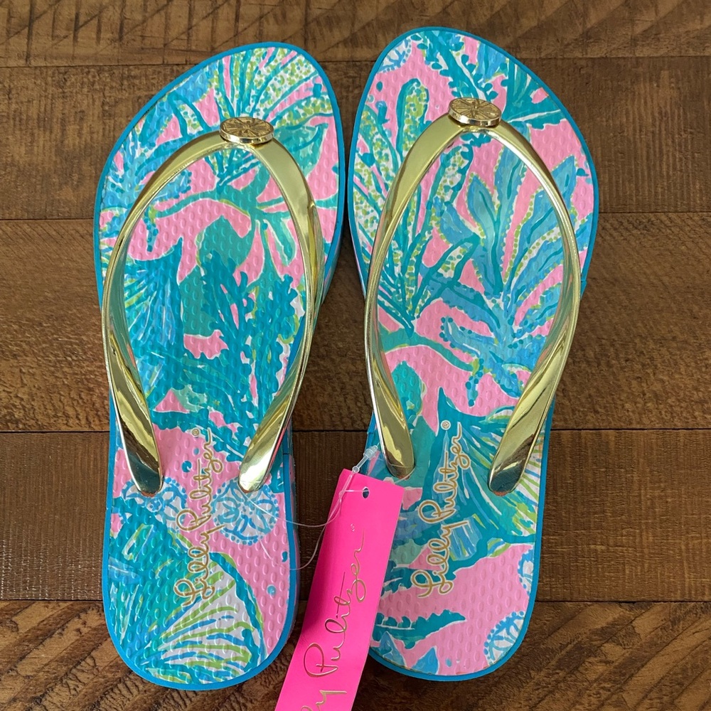 Lilly Pulitzer Pool Flip Flops